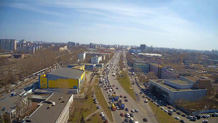 Онлайн веб-камера на Рязанском проспекте, Москва (Москва, Россия)